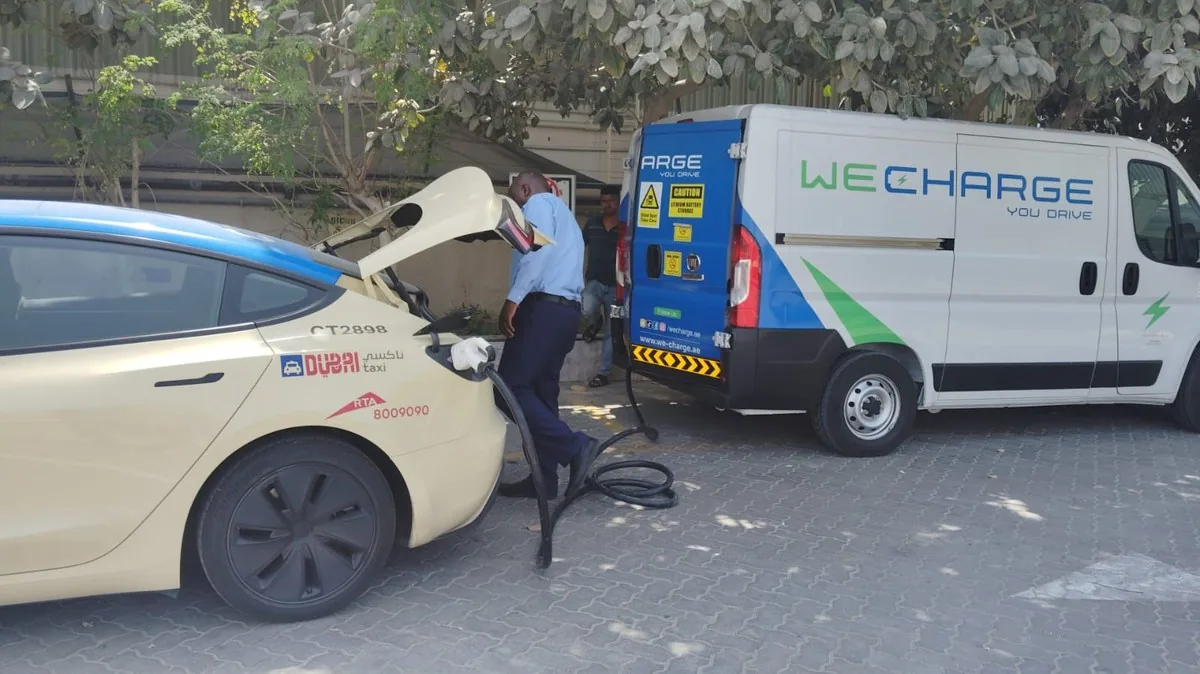 WeCharge servicing Dubai RTA Taxi